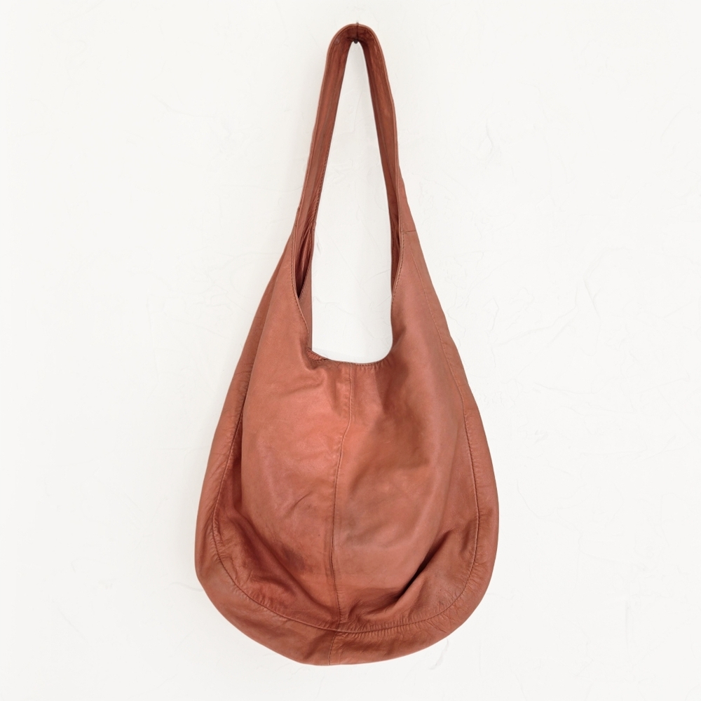 Sseko Leather Slouchy Hobo Shoulder Bag